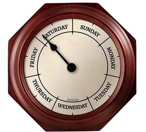 You Can Get A Wall Clock That Tells You What Day Of The Week It Is And