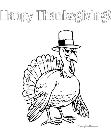 Happy Turkey Day Coloring Page Coloring Pages