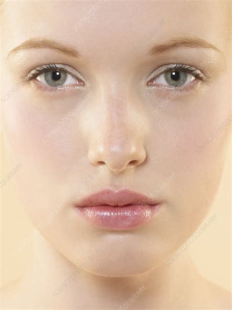 Woman's face - Stock Image - P701/0451 - Science Photo Library