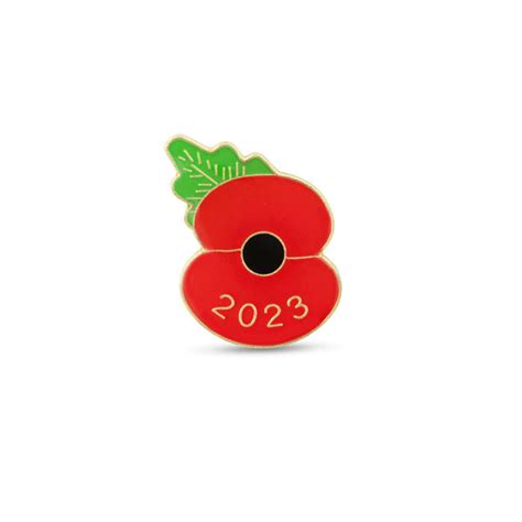 2023 dated poppy lapel pin £3 poppy shop uk