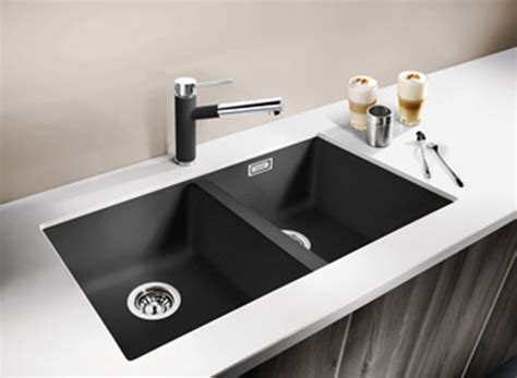 The elkay single bowl kitchen sink is installed under the countertop to blend with the surrounding environment easily. Silgranit Double Bowl Undermount Sink Anthracite | Cooks ...