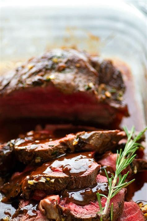 We may earn commission from links on this page, but we only recommend products we back. Rosemary Garlic Butter Beef Tenderloin with Red Wine Sauce ...
