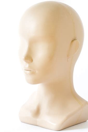 Bald Head Of A Mannequin On A White Background Stock Photo Download