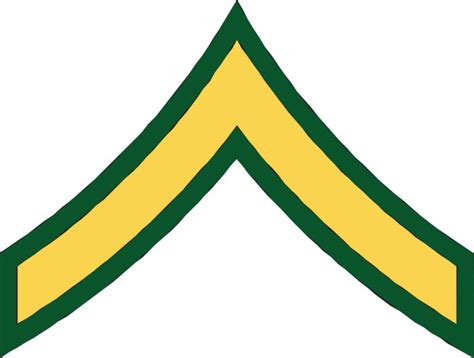 Private Army Rank Logo Clip Art Library
