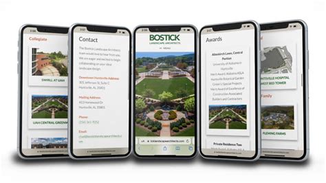 Bostick Landscape Architects Website Design