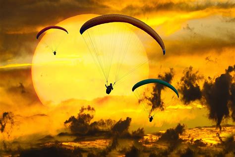 Parachutes Paragliders Paragliding Free Photo On Pixabay Pixabay