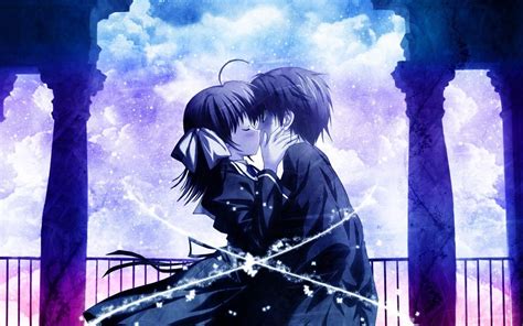 Anime Kissing Wallpaper Wallpapersafari