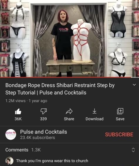 Bondage Rope Dress Shibari Restraint Step By Step Tutorial I Pulse And Cocktails M Views
