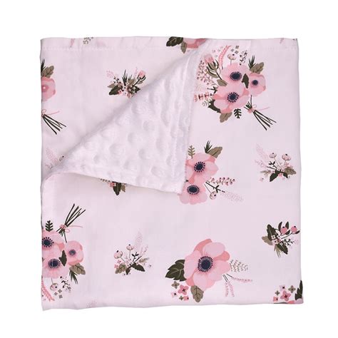 Baby Blankets Newborn Swaddle Receiving Blanket Flower Stripe Print