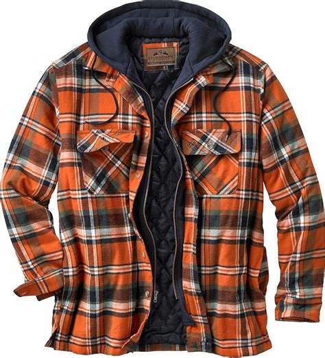 Legendary Whitetails Mens Maplewood Hooded Flannel Shirt