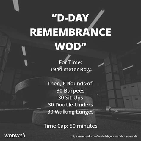 D Day Remembrance Workout Crossfit Wod Wodwell Wod Crossfit Wod