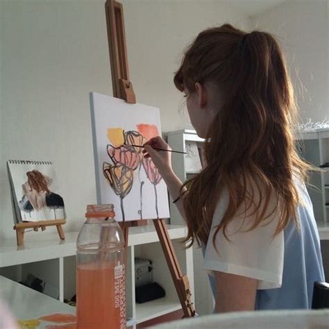 𝚋𝚎𝚝𝚛𝚊𝚢𝚘𝚘𝚗𝚐𝚒 Painting Of Girl Artist Aesthetic Art Hoe Aesthetic