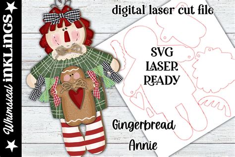 Gingerbread Annie Svg Prim Annie Svg Raggedy Annie Hanger Etsy