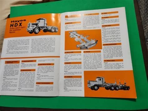 1960s Hayes Brochure Hdx Extra Heavy Duty Off Highway Trucks