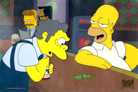 Homer simpson is a complex man, and the simpsons has provided more than 600 episodes for him to develop into one of the most fascinating characters on tv. Original Production Cel of Homer Simpson and Moe from ...
