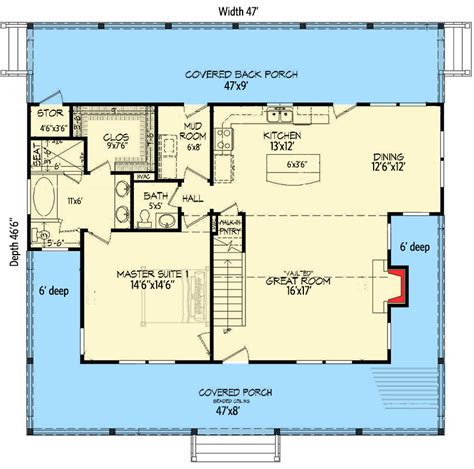 Plan 68433vr Country Home Plan With 2 Master Suites And Wrap Around