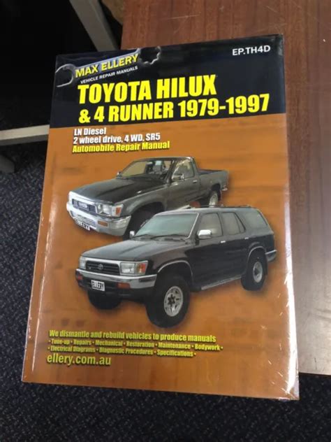 Toyota Hilux Surf 4 Runner 1979 1997 Workshop Manual Ln Diesel Repair