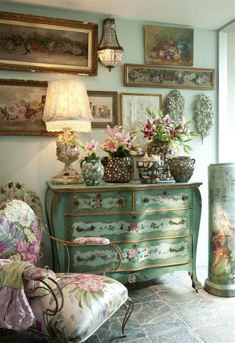 French Bohemian Decor Shabby Chic Living Room Shabby Chic Dresser