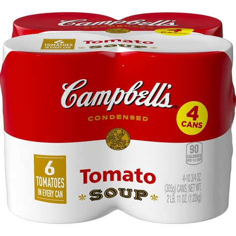 4 Pack Campbells Condensed Tomato Soup 1075 Ounce Can Walmart
