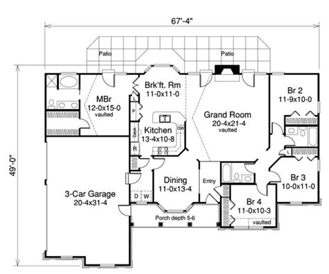 Cape Cod Plan 1929 Square Feet 4 Bedrooms 3 Bathrooms 5633 00154