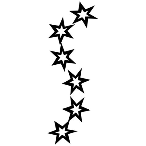 Swirly Star Border Sticker