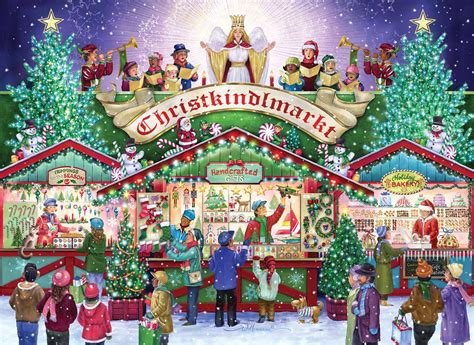 Christkindlemarkt 1000 Pieces Vermont Christmas Company Puzzle Warehouse