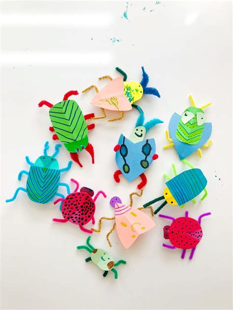 Diy Paper Bug Kid Craft Crafts For Kids Tell Love And Party