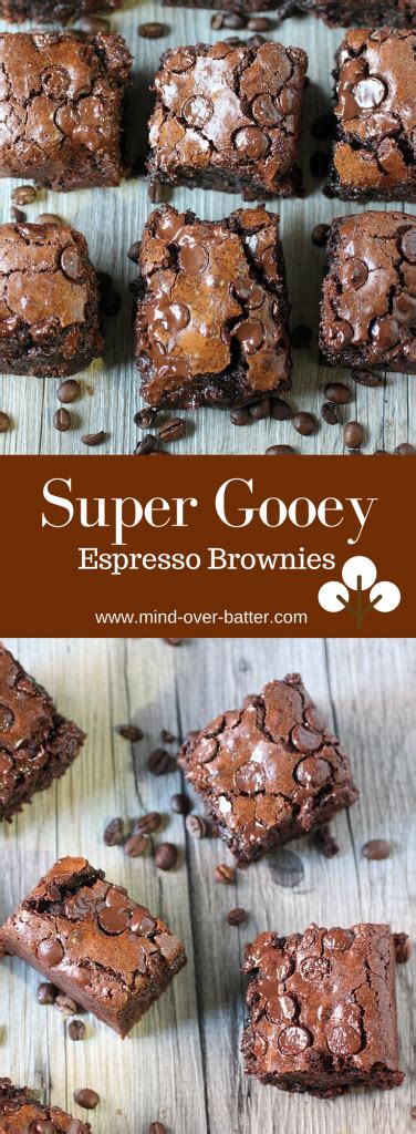 Gooey Espresso Brownies Mind Over Batter