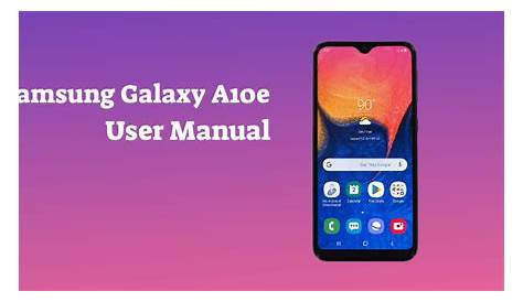 Samsung Galaxy A10e User Manual (TracFone) - PhoneCurious