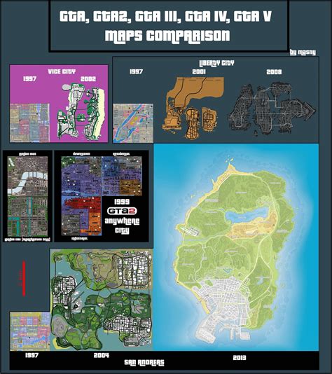 General Gta S Maps Comparison Grand Theft Auto Series Gtaforums My