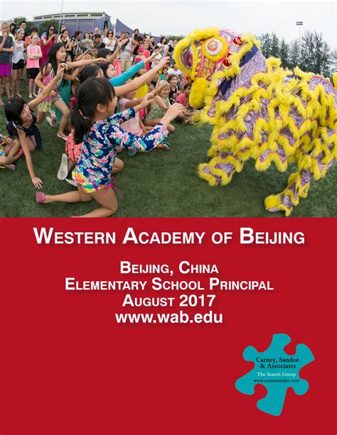 Western Academy Of Beijing Elementary School Principal Search By Carney