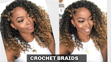 Crochet Braids With Cornrows Bantu Knots On Type Natural Hair Ft Trendy Tresses Youtube