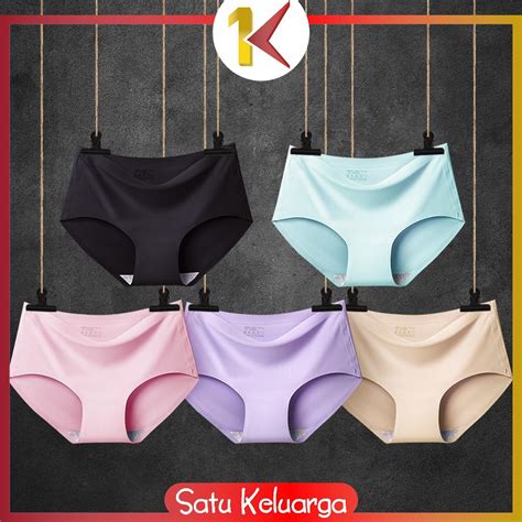 Jual Sk P38 Celana Dalam Seamless Wanita Polos Cd Cewek Tanpa Jahitan