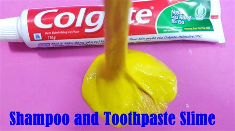 Add tbsp of dish soap or hand soap into a mixing bowl. How To Make Slime With Shampoo ,Toothpaste and Sugar ...