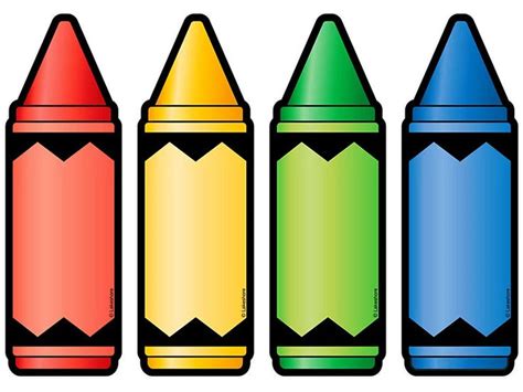 Four Colored Crayons Are Lined Up In The Shape Of An Arrow And One Is