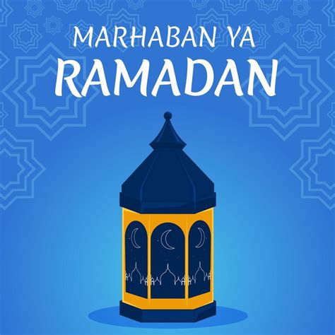Marhaban Ya Ramadan Vector Background 6725816 Vector Art At Vecteezy