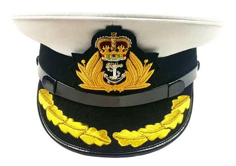 Royal Navy Officer Hat Naval Captain Peak Cap R N Commanders Etsy