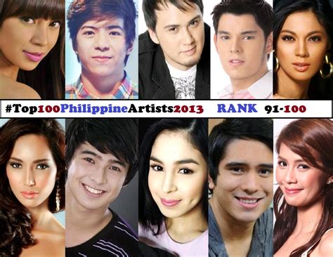 Top 100 Philippine Artists For 2013 Rank 91 100 Entervrexworld