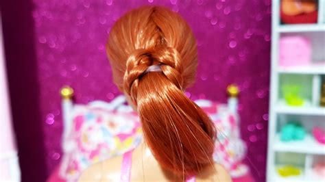 peinado sÚper fÁcil para tu barbie 💗 peinados para barbie 💗 youtube