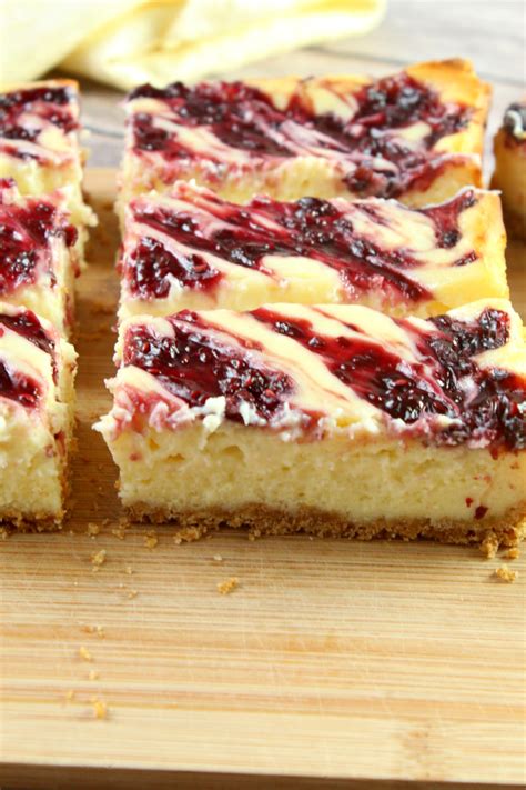 Gently shake the pan a little to even out the surface and remove. Lemon Raspberry Cheesecake Bars | Recipe | Raspberry ...