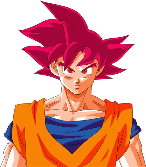 Download Super Saiyan God Goku Goku Ssj God Red Full Size Png Image