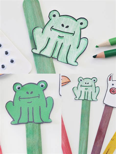 5 Animal Popsicle Stick Puppet Printables Fun365