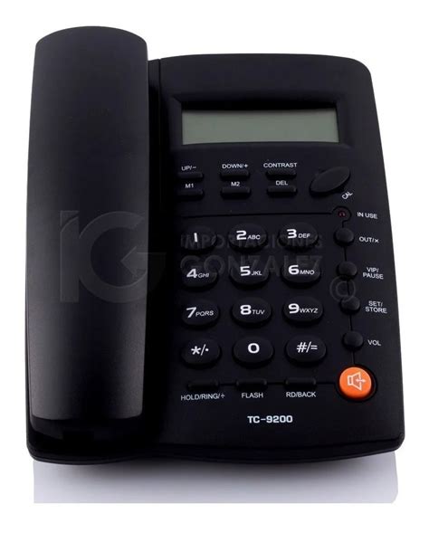 Teléfono Fijo Homedesk Tc 9200 Negro Mercado Libre