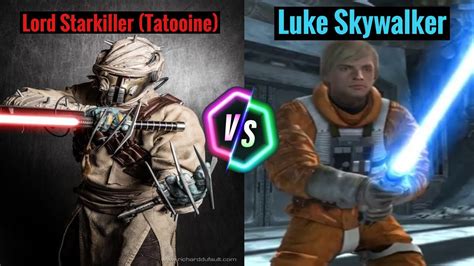 Star Wars The Force Unleashed Lord Starkiller Tatooine Vs Luke