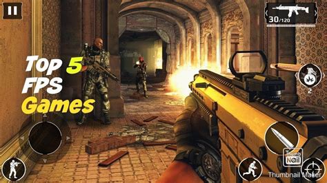 Top 5 Best Fps Games On Androidios Youtube