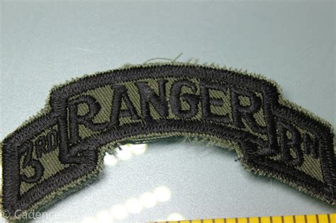 Us Vietnam War Era Subdued 3rd Ranger Bn Tab Scroll Patch Nice Na191