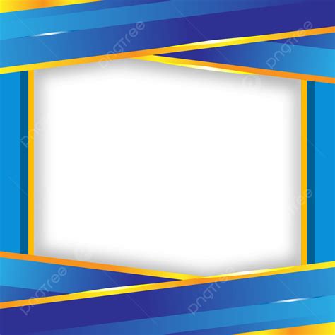 Twibbon Design Vector Hd Images Blue Modern Twibbon Frame Design