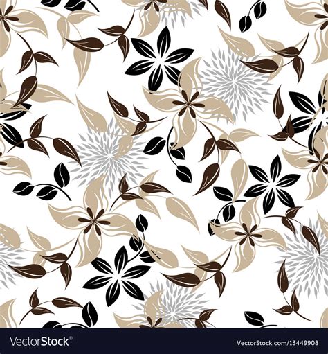 Seamless Flowers Pattern Royalty Free Vector Image