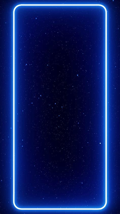 Neon 3d Frame Amoled Blue Border Edge Glow Oled Star Hd Phone