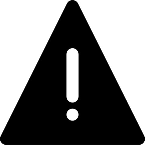 Warning Basic Black Solid Icon